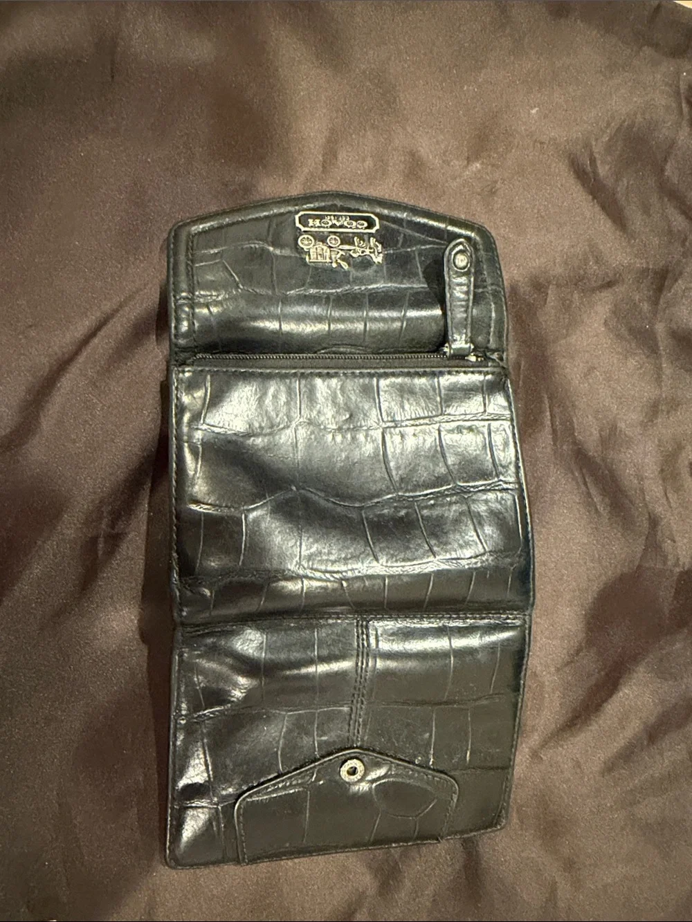 Coach croc embossed